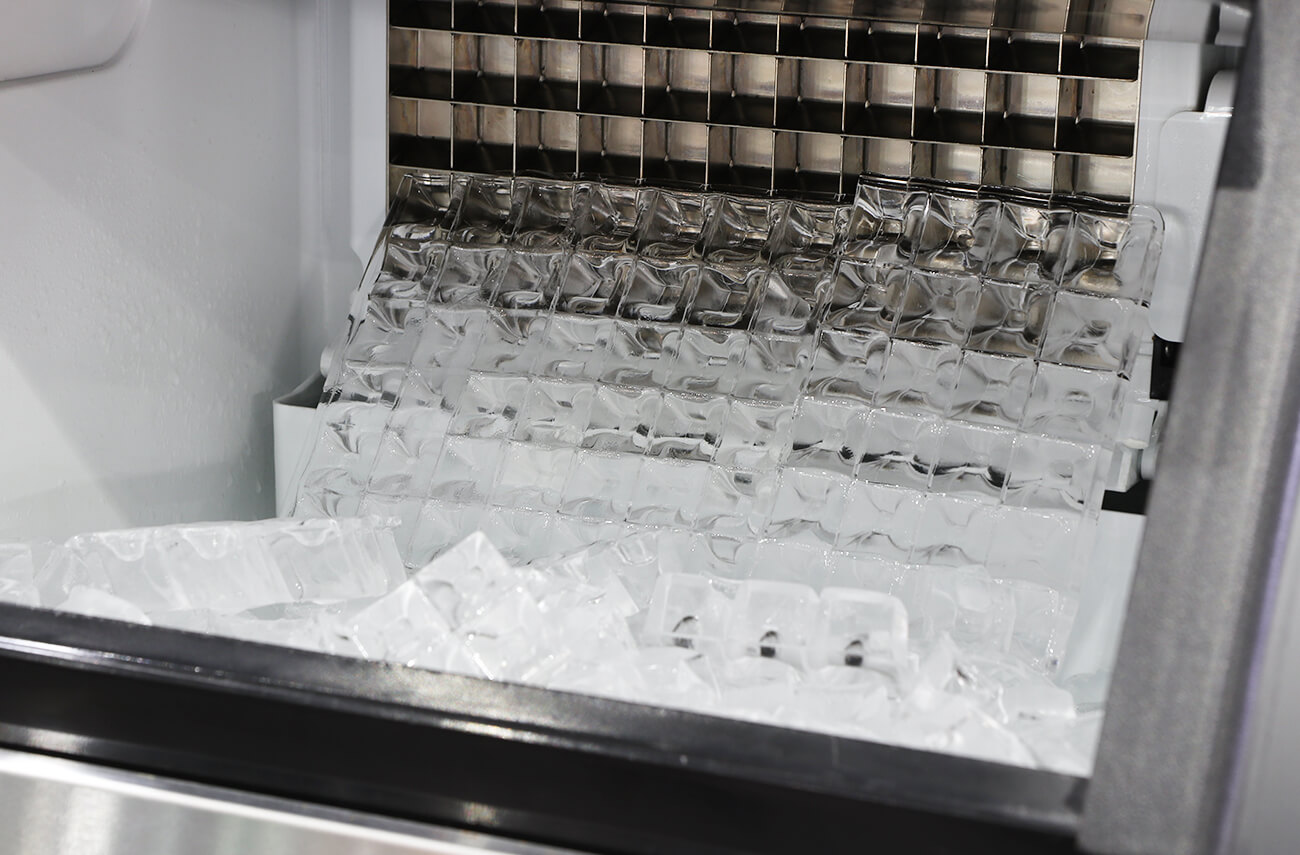 How do you clean a commercial ice machine?